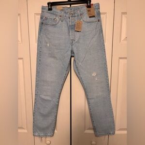 Levi's 501 Light Wash Skinny Jeans